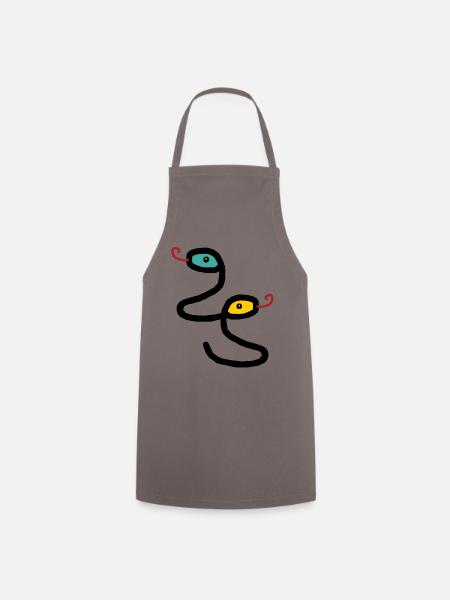 Serpents Reptiles Amphibiens Enfants Serpent - Tablier de cuisine - gris