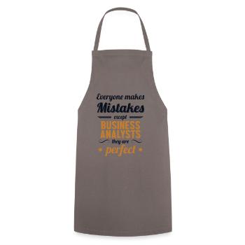 Les Analystes D'Affaires Sont De Parfaits - Tablier de cuisine - gris - Devant - AI Model Male 185 dark (185cm)