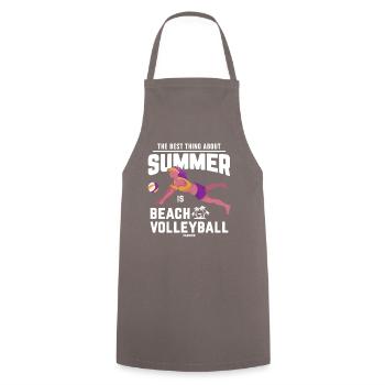 Volleyball Beach Volleyball Beach Sports - Cooking Apron - grey - Front - AI Model Male 185 dark (185cm)