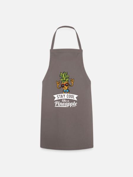 Ananas - Tablier de cuisine - gris