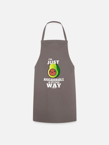Avocado Guacamole Frucht - Kochschürze - Grau