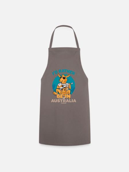 I'd Rather Be In Australia - Kochschürze - Grau