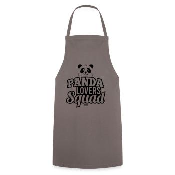 Pandaliebhaber Panda China großer Panda - Kochschürze - Grau - Vorne - AI Model Male 185 dark (185cm)