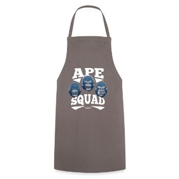 Ape Squad - Cooking Apron - grey - Front - AI Model Male 185 dark (185cm)