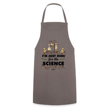 Je suis juste ici pour la science - Tablier de cuisine - gris - Devant - AI Model Male 185 dark (185cm)