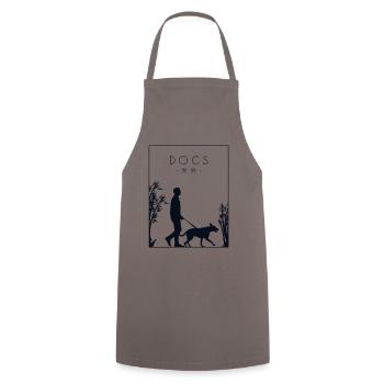 Dogs Chinese Hanzi Mâle Quadrupède Wauwau - Tablier de cuisine - gris - Devant - AI Model Male 185 dark (185cm)