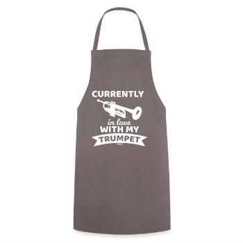 Brass Music Trompette Brass - Tablier de cuisine - gris - Devant - AI Model Male 185 dark (185cm)
