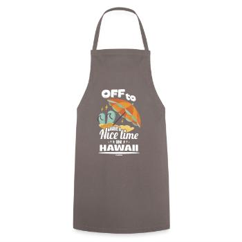 Hawaii Urlaub Aloha Sommer Hawaiian Geschenk - Kochschürze - Grau - Vorne - AI Model Male 185 dark (185cm)