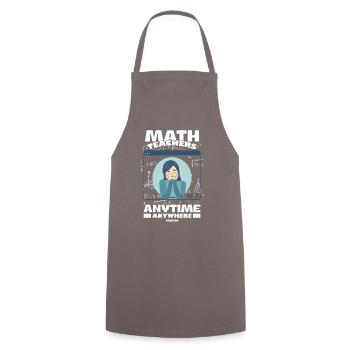 Mathematics - Cooking Apron - grey - Front - AI Model Male 185 dark (185cm)