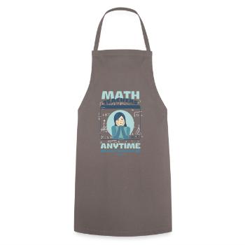Mathematik - Kochschürze - Grau - Vorne - AI Model Male 185 dark (185cm)