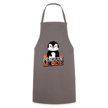 Penguin Mode On King Emperor Sea Bird Penguin - Cooking Apron - grey - Front - AI Model Male 185 dark (185cm)