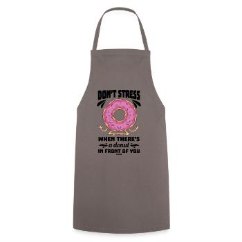 Doughnut - Cooking Apron - grey - Front - AI Model Male 185 dark (185cm)
