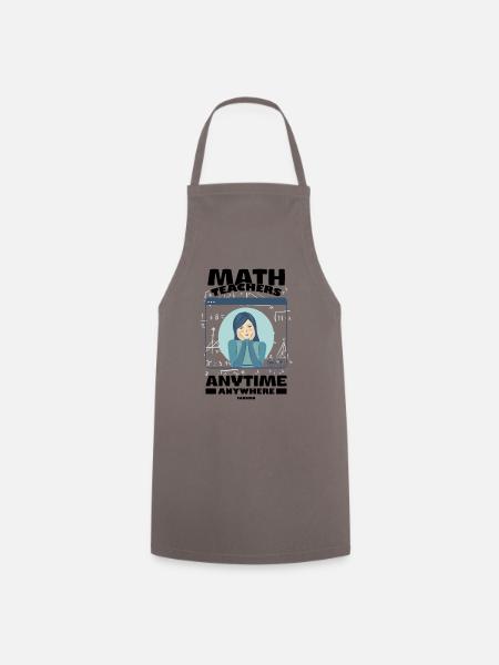 Mathematik Mathe Mathematiker Mathelehrer Geschenk - Kochschürze - Grau