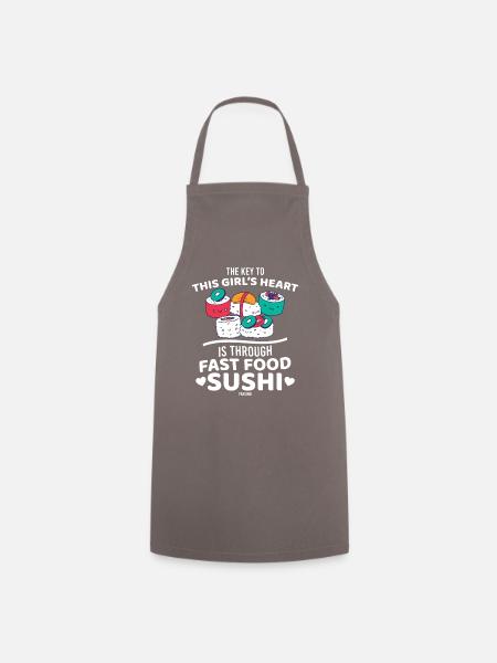 Sushi - Kochschürze - Grau