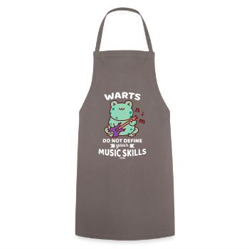 Frog Music Guitar Animal - Cooking Apron - grey - Front - AI Model Male 185 dark (185cm)