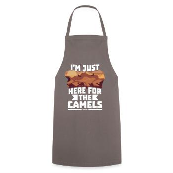 I'm Just Here For The Camels - Kochschürze - Grau - Vorne - AI Model Male 185 dark (185cm)