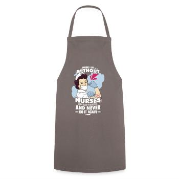Imagine A Life Without Nurses Now Slap Yourself An - Cooking Apron - grey - Front - AI Model Male 185 dark (185cm)