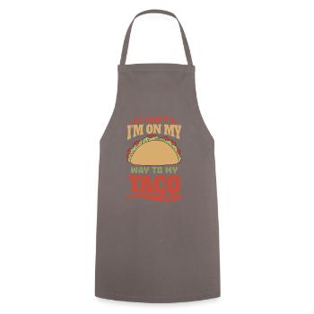 I Can't I'm On My Way To My Taco - Cooking Apron - grey - Front - AI Model Male 185 dark (185cm)
