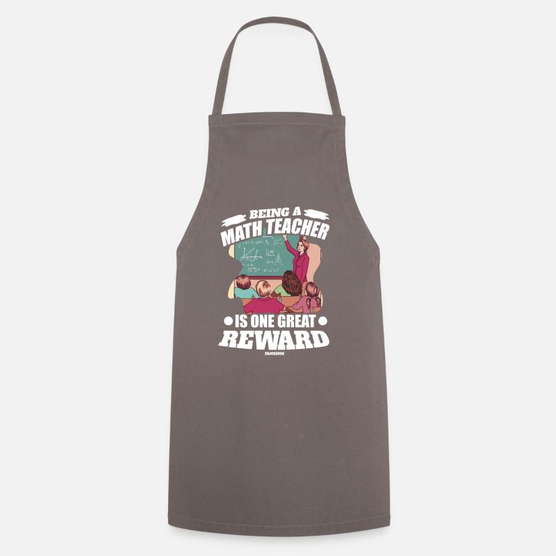 Mathématiques - Tablier de cuisine - gris