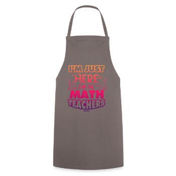 Mathematics - Cooking Apron - grey - Front - AI Model Male 185 dark (185cm)