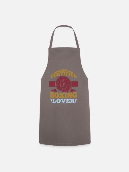 100% Certified Boxing Lover - Kochschürze - Grau