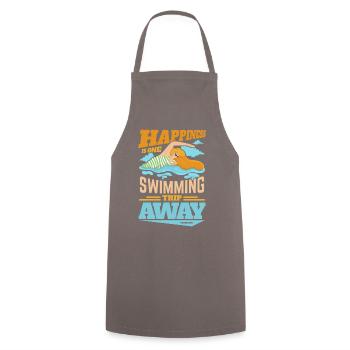 Swimming Lifeguard Swimming Course Outdoor Pool Gift - Cooking Apron - grey - Front - AI Model Male 185 dark (185cm)