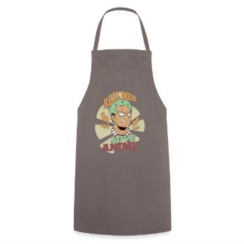I Love Anime Japan Manga Cosplay Nerd Gift - Cooking Apron - grey - Front - AI Model Male 185 dark (185cm)