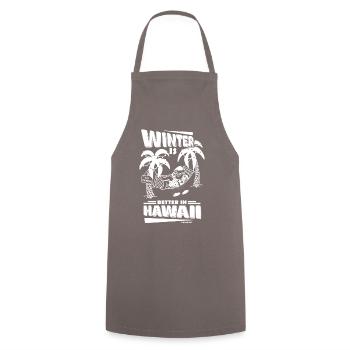 Hawaii Urlaub Aloha Sommer Hawaiian Geschenk - Kochschürze - Grau - Vorne - AI Model Male 185 dark (185cm)