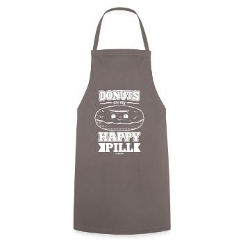 Donut Sweets Donuts Food Baker Gift - Cooking Apron - grey - Front - AI Model Male 185 dark (185cm)