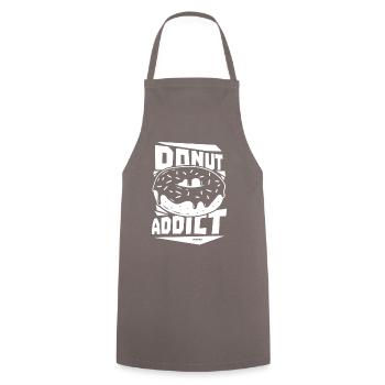 Donut - Kochschürze - Grau - Vorne - AI Model Male 185 dark (185cm)