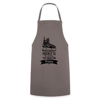 Hockey - Tablier de cuisine - gris - Devant - AI Model Male 185 dark (185cm)