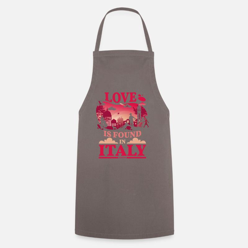 Italie - Tablier de cuisine - gris