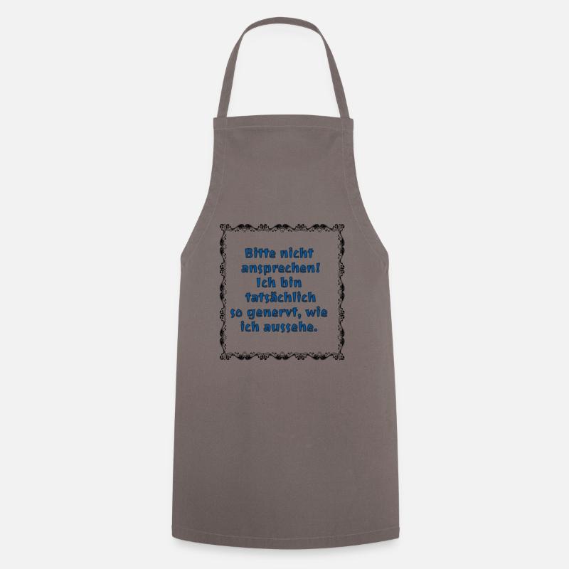 Annoyed No. 3 - Cooking Apron - grey