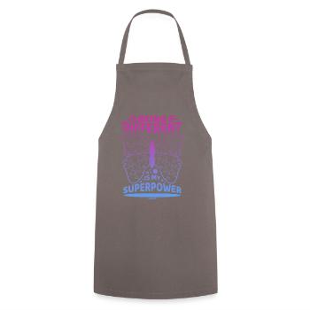 être différent est mon autisme de superpuissance - Tablier de cuisine - gris - Devant - AI Model Male 185 dark (185cm)