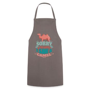 Sorry I'm Late I Saw A Camel - Kochschürze - Grau - Vorne - AI Model Male 185 dark (185cm)