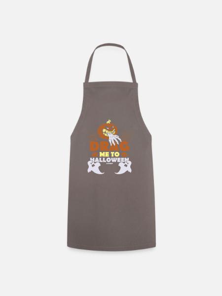 Halloween Kürbis Geist Monster Geschenk - Kochschürze - Grau