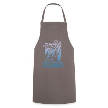 Volleyball Beach Volleyball Gift Beach - Cooking Apron - grey - Front - AI Model Male 185 dark (185cm)