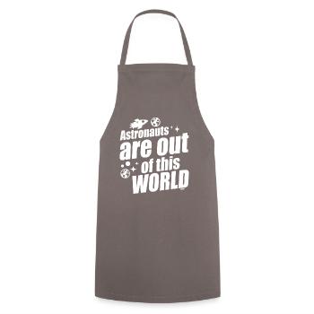 drôle de dicton pour les astronautes idée cadeau - Tablier de cuisine - gris - Devant - AI Model Male 185 dark (185cm)