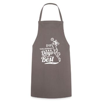 Volley-ball - Tablier de cuisine - gris - Devant - AI Model Male 185 dark (185cm)