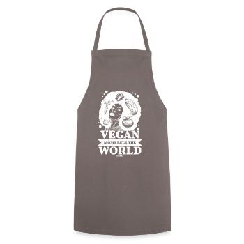 Légumes vegan maman cadeau nourriture saine - Tablier de cuisine - gris - Devant - AI Model Male 185 dark (185cm)