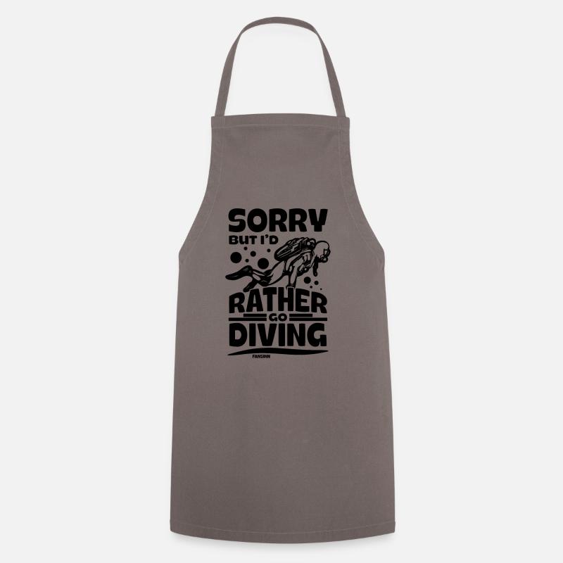 Diving Scuba Instructor Holiday Cadeau d’été - Tablier de cuisine - gris