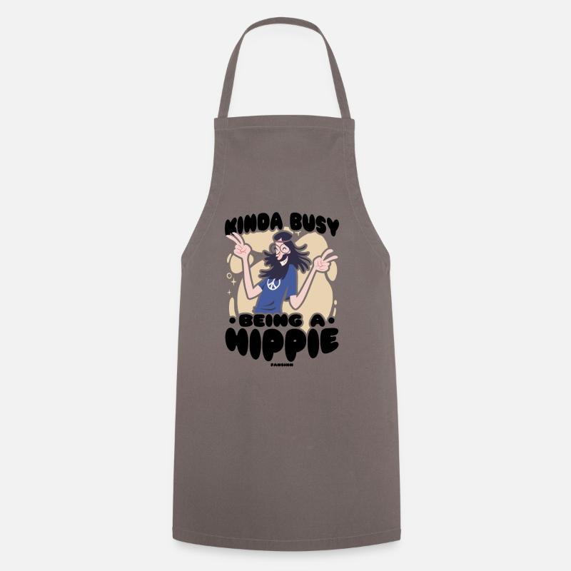 Hippy - Cooking Apron - grey