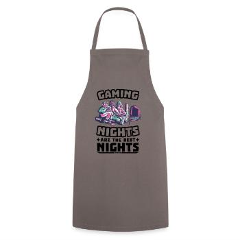 Gaming - Cooking Apron - grey - Front - AI Model Male 185 dark (185cm)