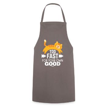 Trop vite pour votre propre bien - Tablier de cuisine - gris - Devant - AI Model Male 185 dark (185cm)