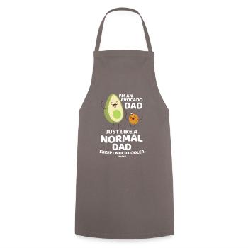 I'm An Avocado Dad Just Like A Normal Dad - Cooking Apron - grey - Front - AI Model Male 185 dark (185cm)