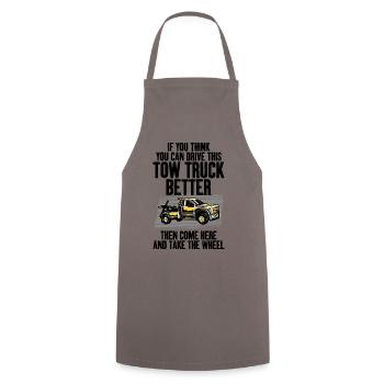 If you think that you - Cooking Apron - grey - Front - AI Model Male 185 dark (185cm)
