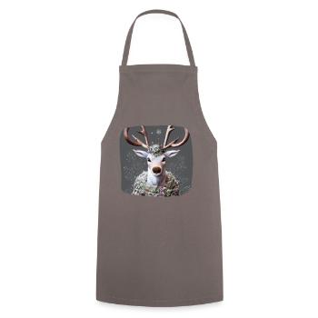 Renne - Tablier de cuisine - gris - Devant - AI Model Male 185 dark (185cm)
