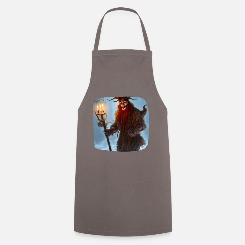 Krampus - Cooking Apron - grey