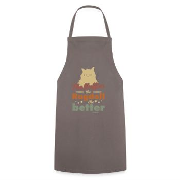cute ragdoll cat - Cooking Apron - grey - Front - AI Model Male 185 dark (185cm)