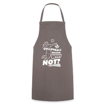 Volley-ball - Tablier de cuisine - gris - Devant - AI Model Male 185 dark (185cm)